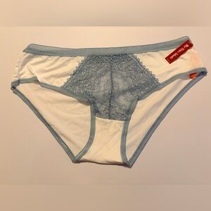 NWT Miss Vickie’s Intimates White & Blue Lace Accent Panties Size 4X — 5/$25